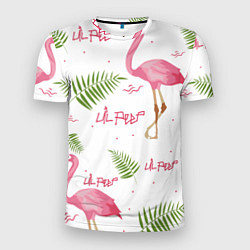Мужская спорт-футболка Lil Peep: Pink Flamingo