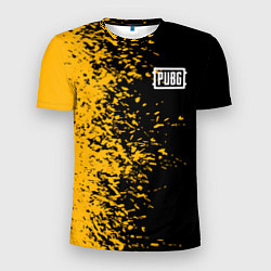Футболка спортивная мужская PUBG: Yellow vs Black, цвет: 3D-принт