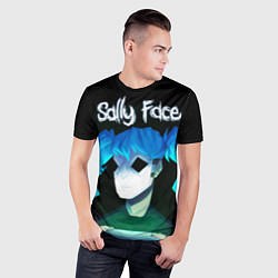 Футболка спортивная мужская Sally Face: Light Silhouette, цвет: 3D-принт — фото 2