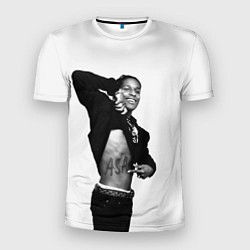 Футболка спортивная мужская ASAP Rocky: White Fashion, цвет: 3D-принт