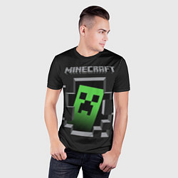 Футболка спортивная мужская Minecraft Creeper, цвет: 3D-принт — фото 2