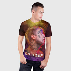 Футболка спортивная мужская Lil Peep ART, цвет: 3D-принт — фото 2