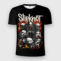 Футболка спортивная мужская Slipknot: Faces, цвет: 3D-принт