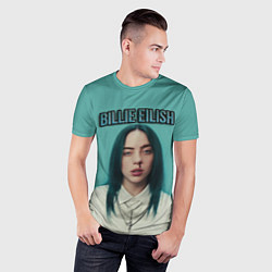 Футболка спортивная мужская BILLIE EILISH, цвет: 3D-принт — фото 2