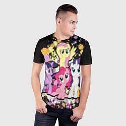 Футболка спортивная мужская My little pony band, цвет: 3D-принт — фото 2