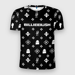 Футболка спортивная мужская Billie Eilish: Black Pattern, цвет: 3D-принт