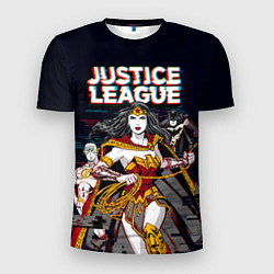 Футболка спортивная мужская Justice League, цвет: 3D-принт