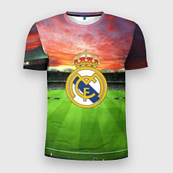 Футболка спортивная мужская FC Real Madrid, цвет: 3D-принт