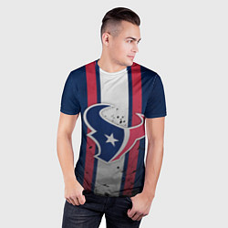 Футболка спортивная мужская Хьюстон Тексанс, цвет: 3D-принт — фото 2