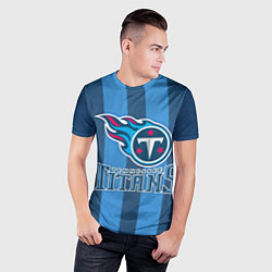 Футболка спортивная мужская Tennessee Titans, цвет: 3D-принт — фото 2