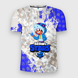 Футболка спортивная мужская BRAWL STARS LEON SHARK, цвет: 3D-принт