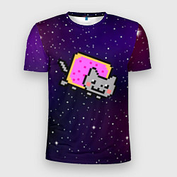 Футболка спортивная мужская Nyan Cat, цвет: 3D-принт