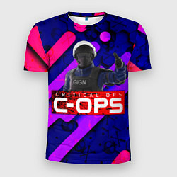 Футболка спортивная мужская C-OPS, цвет: 3D-принт