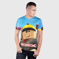 Футболка спортивная мужская ROBLOX, цвет: 3D-принт — фото 2