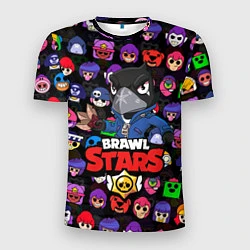 Футболка спортивная мужская BRAWL STARS CROW, цвет: 3D-принт