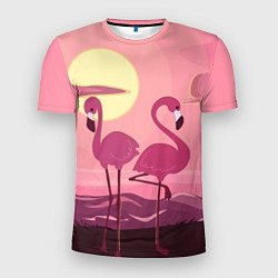 Мужская спорт-футболка Фламинго