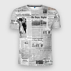 Мужская спорт-футболка Газета Newspaper