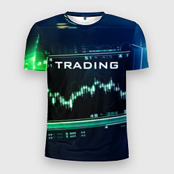 Футболка спортивная мужская Трейдинг 07, цвет: 3D-принт