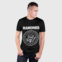 Футболка спортивная мужская RAMONES, цвет: 3D-принт — фото 2