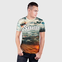 Футболка спортивная мужская Sabaton, цвет: 3D-принт — фото 2