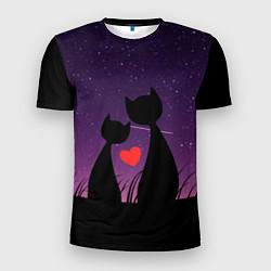 Футболка спортивная мужская Котики, цвет: 3D-принт