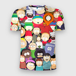 Мужская спорт-футболка South Park персонажи