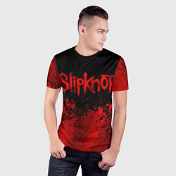 Футболка спортивная мужская Slipknot 9, цвет: 3D-принт — фото 2