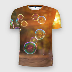 Мужская спорт-футболка Мыльные пузыри