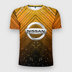 Футболка спортивная мужская NISSAN, цвет: 3D-принт