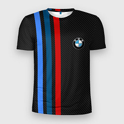 Футболка спортивная мужская BMW CARBON, цвет: 3D-принт