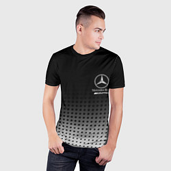 Футболка спортивная мужская Mercedes-Benz, цвет: 3D-принт — фото 2