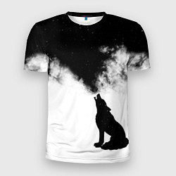 Мужская спорт-футболка Galaxy wolf