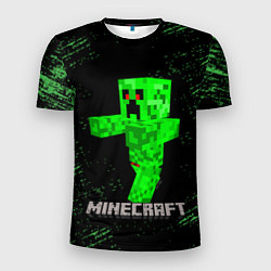 Футболка спортивная мужская MINECRAFT CREEPER, цвет: 3D-принт