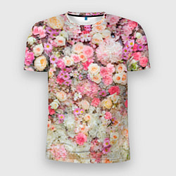 Футболка спортивная мужская Цветочное поле, цвет: 3D-принт