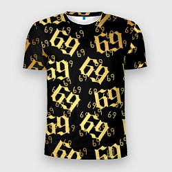 Футболка спортивная мужская 6ix9ine Gold, цвет: 3D-принт