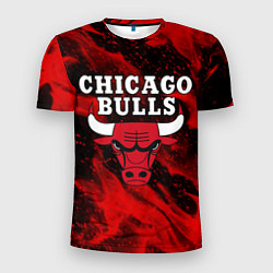 Футболка спортивная мужская CHICAGO BULLS, цвет: 3D-принт