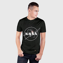 Футболка спортивная мужская NASA l НАСА S, цвет: 3D-принт — фото 2