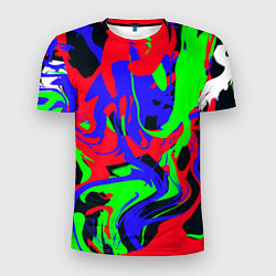Мужская спорт-футболка Абстрактные краски