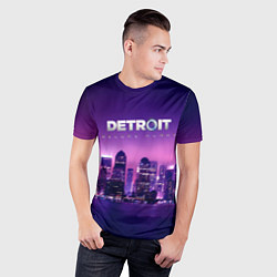 Футболка спортивная мужская Detroit Become Human S, цвет: 3D-принт — фото 2