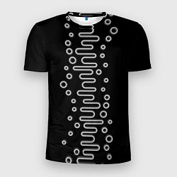 Футболка спортивная мужская Волны ТЕСЛА OKO, цвет: 3D-принт