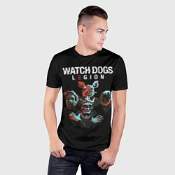 Футболка спортивная мужская Watch Dogs Legion, цвет: 3D-принт — фото 2