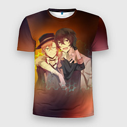 Футболка спортивная мужская Дазай и Чуя, цвет: 3D-принт