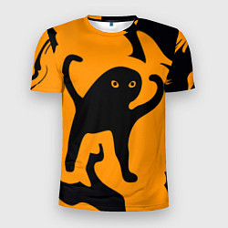 Футболка спортивная мужская Кот- мем, цвет: 3D-принт