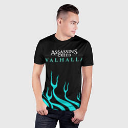 Футболка спортивная мужская Assassins Creed Valhalla, цвет: 3D-принт — фото 2