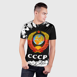 Футболка спортивная мужская СССР USSR, цвет: 3D-принт — фото 2