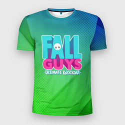 Футболка спортивная мужская FALL GUYS, цвет: 3D-принт