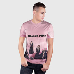 Футболка спортивная мужская BLACKPINK x PUBG, цвет: 3D-принт — фото 2