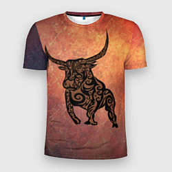Футболка спортивная мужская Символ года 2021 Бык, цвет: 3D-принт