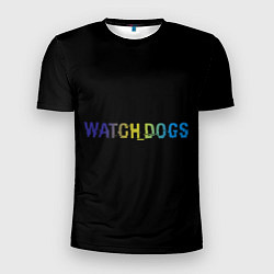 Футболка спортивная мужская Watch Dogs Text, цвет: 3D-принт