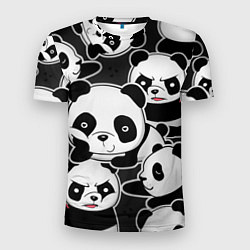 Футболка спортивная мужская Смешные панды, цвет: 3D-принт